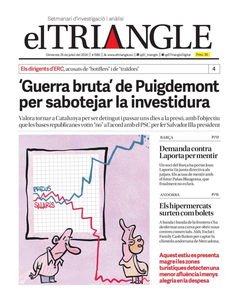 “Guerra bruta” de Puigdemont per sabotejar la investidura