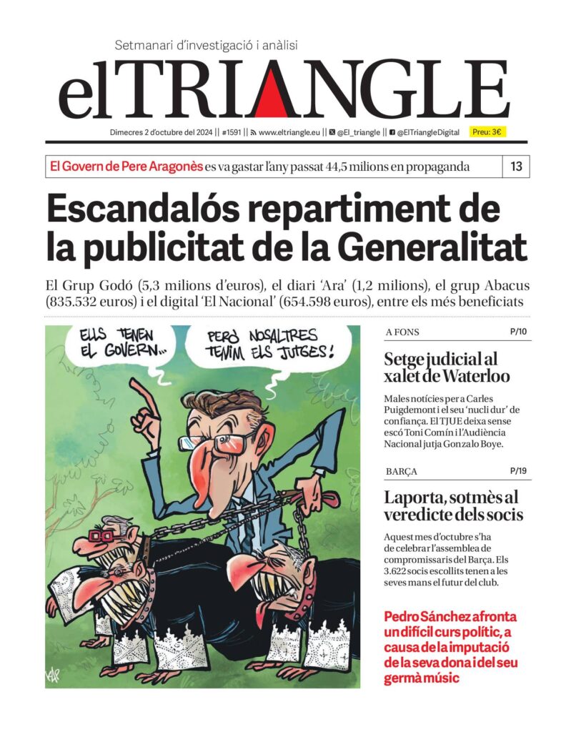Escandalós repartiment de la publicitat de la Generalitat