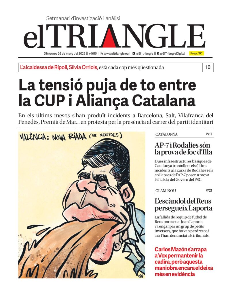 La tensió puja de to entre la CUP i Aliança Catalana