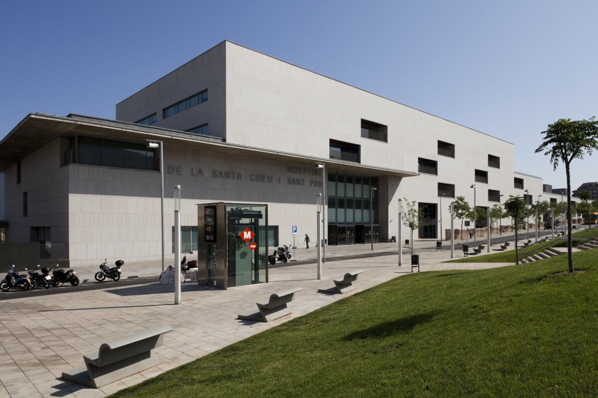 La façana de l'Hospital de Sant Pau